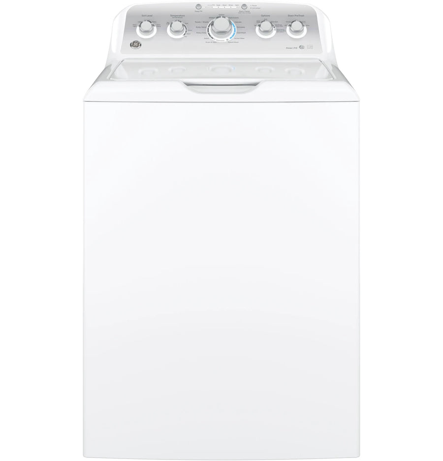 GE® 4.5 cu. ft. Capacity Washer with Stainless Steel Basket in White GTW485ASJWS - Certified Refurbished