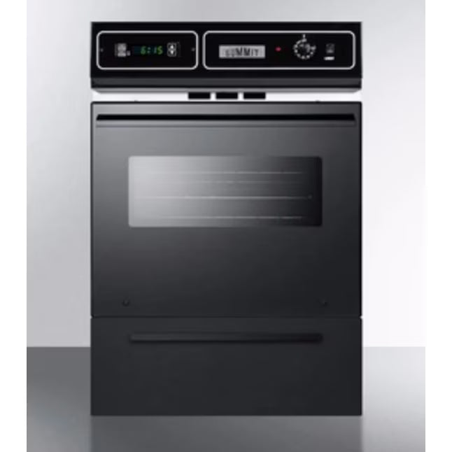 Summit Appliance 24 in. Single Gas Wall Oven in Black TTM7212DK - Scratch & Dent (Minor)