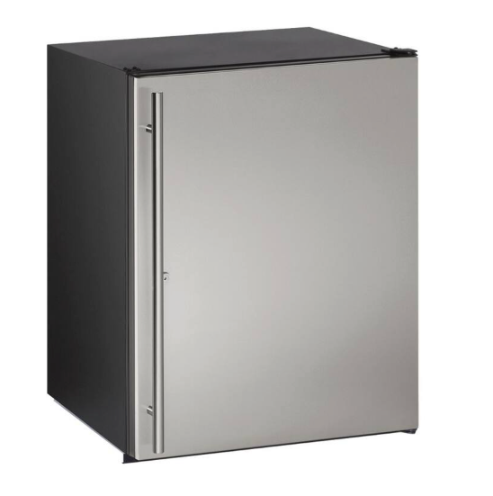 U-Line ADA Series 5.3 Cu. Ft. Mini Fridge in Stainless Solid UADA24RS13B - Open Box