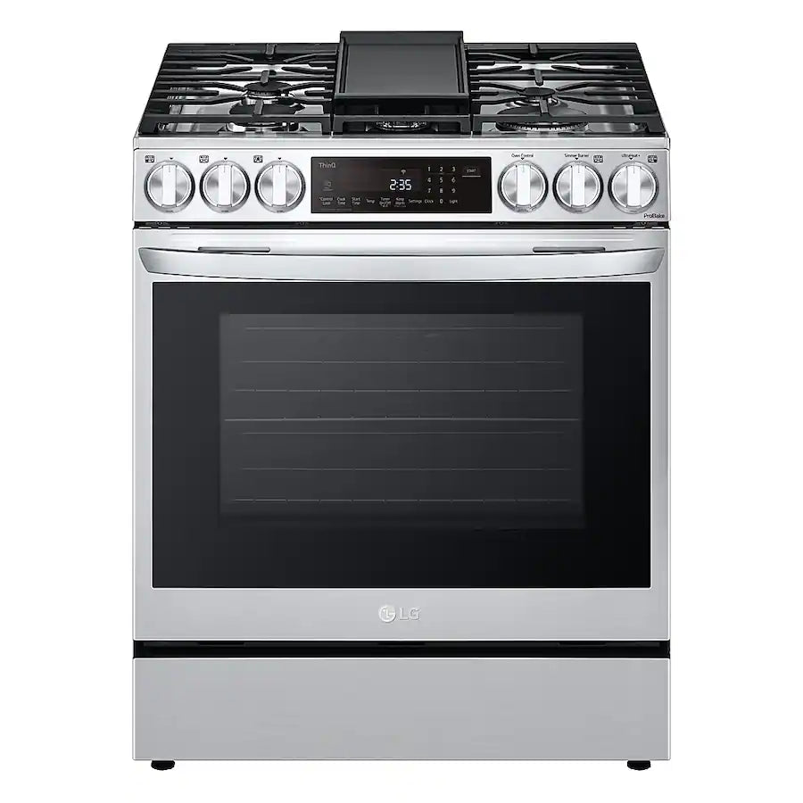 LG 6.3 cu. ft. Smart Dual Fuel Slide-in Range with InstaView®, ProBake Convection®, Air Fry and Air Sous Vide LSDL6336F - Scratch & Dent (Minor)