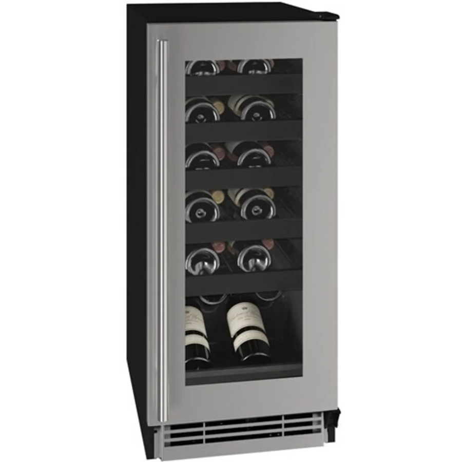 U-Line 1 Class 24-bottle Wine Refrigerator with Convection Cooling System in Stainless Steel UHWC115-SG01A - Scratch & Dent (Minor)