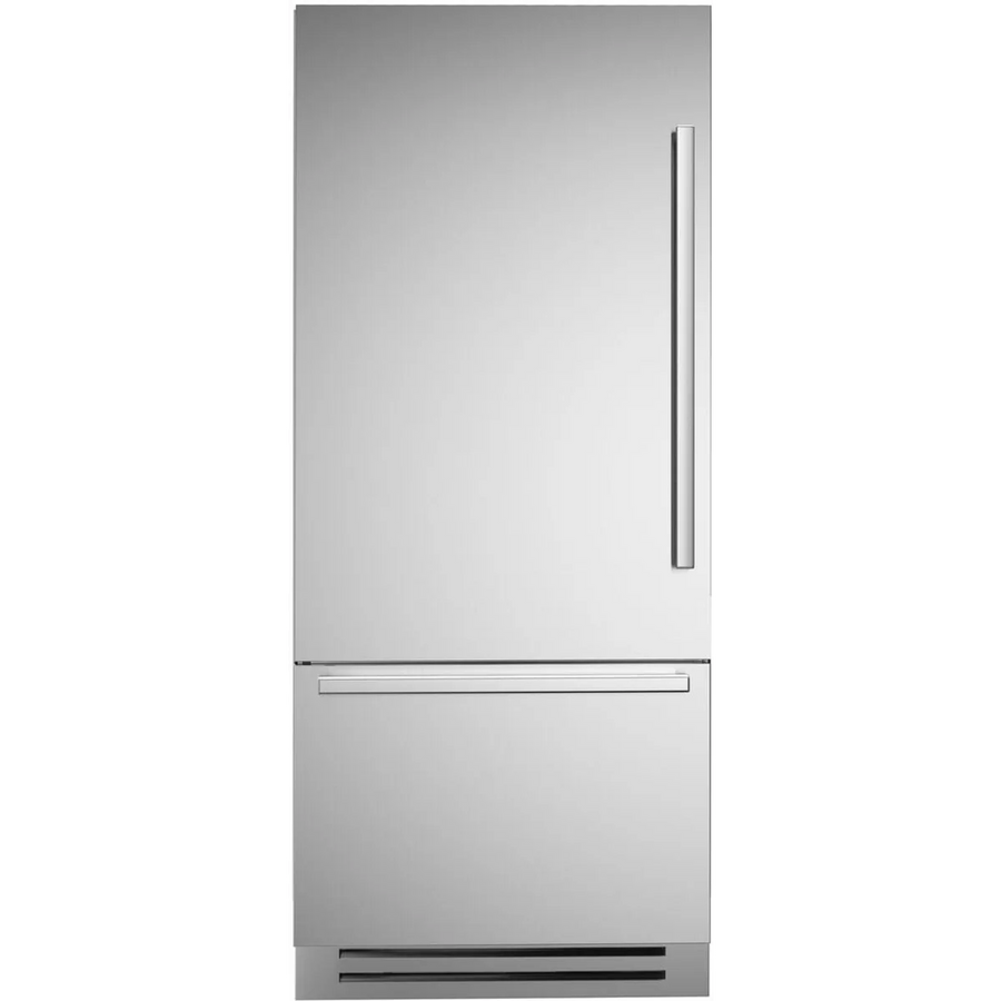 Bertazzoni Built-In Bottom Freezer Refrigerator with 19.6 Cu. Ft. Total Capacity, Touch-Controls, Lateral Airflow System, and Ice Maker REF36BMBIXLT - Scratch & Dent (Minor)