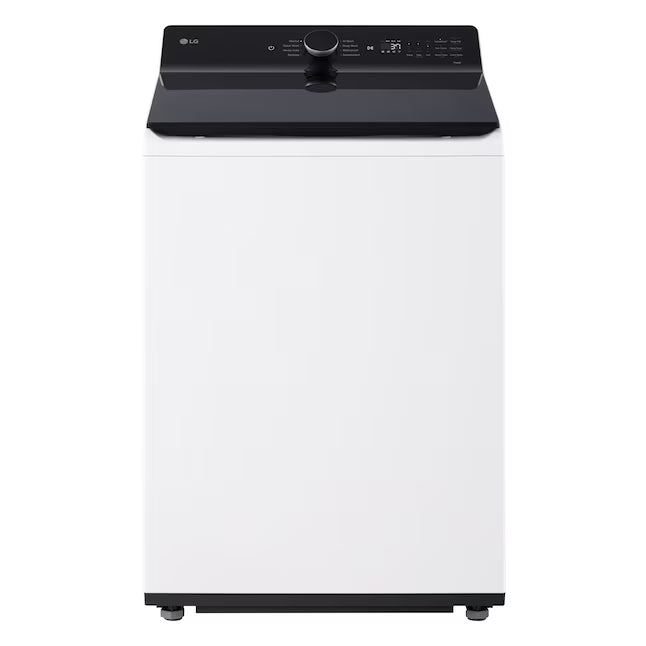 LG 5.3 cu. ft. SMART Mega Capacity Top Load Washer in Alpine White with Agitator, Easy Unload and TurboWash3D Technology 22132SD120 - WT8405CW - Scratch & Dent (Minor)