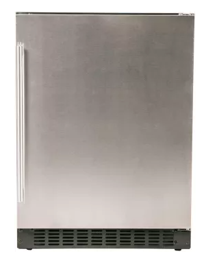Azure 24 Inch Compact Refrigerator with Blue LED Lighting, Field Reversible Door, Auto Defrost, A.D.A. Compliant and 5.1 cu. ft. Capacity A124R-S - Scratch & Dent (Moderate)