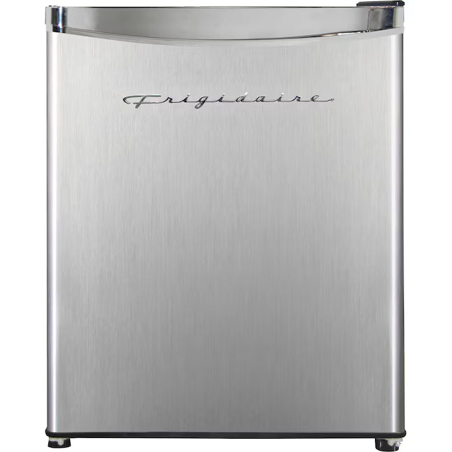 Frigidaire 1.6-cu ft Mini Fridge with Freezer in Stainless Steel EFR182 - New in Box