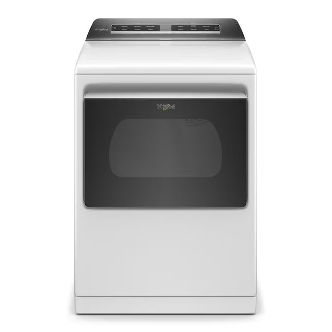Whirlpool Top Load 4.7 Cu. Ft. Washer with 2-in-1 Removable Agitator in White WTW5057LW - Open Box and Whirlpool 7.4 cu. ft. White Electric Dryer with Steam and Advanced Moisture Sensing Technology, ENERGY STAR 16263 - WED8127LW - Scratch & Dent (Minor)
