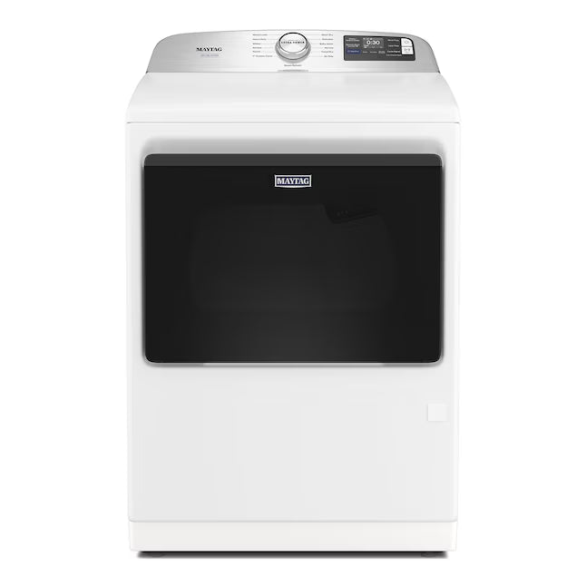 Maytag Pet Pro 7.4-cu ft Vented Electric Dryer with Steam Cycle in White 22132SD119 - MED7205RW - Scratch & Dent (Minor)