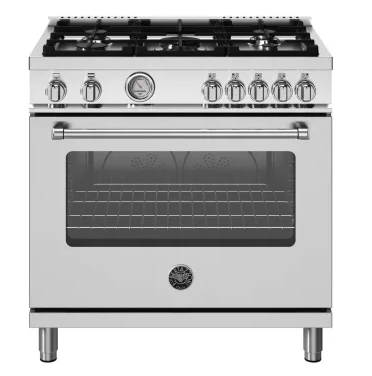 Bertazzoni Master Series 36 inch All Gas Range, 5 Burners MAS365GASXV - Scratch & Dent (Minor)