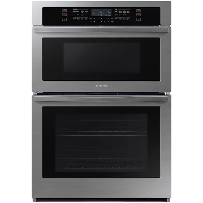 Samsung 5.1 cu. ft. Electric Wall Oven and Microwave Combo in Stainless Steel with Wi-Fi Connectivity NQ70T5511DS - Open Box