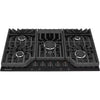 Frigidaire 5-Burner 36 inch Gas Cooktop in Black 3SD362 - FCCG3627AB - Scratch & Dent (Minor)