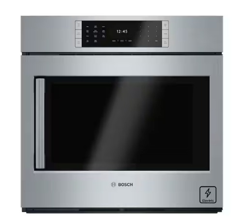 Bosch Benchmark Series 30 in. Built-In Single Electric Convection Wall Oven in Stainless Steel w/ Right Side Opening Door HBLP451RUC - New in Box