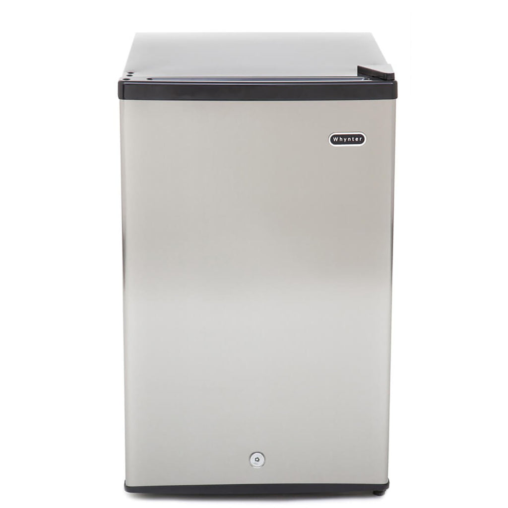 Pictures of Whynter 2.1 cu. ft. Manual Defrost Upright Freezer Mini Freezer with Lock and Reversible Door in Stainless Steel 251312CR970 - CUF-210SS - Scratch & Dent (Minor) - Neu Appliance Outlet - Discount Appliance Outlet in Austin, Tx