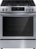 Pictures of Frigidaire 5 Burners 5.1-cu ft Convection Oven Slide-In Natural Gas Range in Stainless Steel 20531SD467 - FCFG3083AS - Scratch & Dent (Minor) - Neu Appliance Outlet - Discount Appliance Outlet in Austin, Tx
