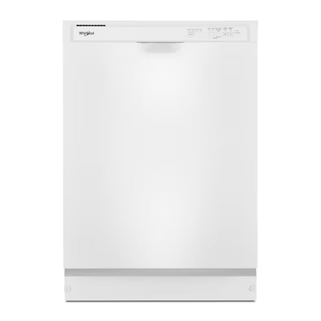 Whirlpool 24-in Front Control Built-in Dishwasher with Boost Cycle, Sani Rinse, and 57-Decibel in White 22321460 - WDF341PAPW - Scratch & Dent (Minor)