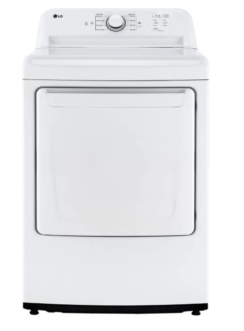 Pictures of LG 7.3 Cu. Ft. Electric Rear Control Ultra Large Capacity Dryer in White with Sensor Dry 3SD716 - DLE6100W - Open Box - Neu Appliance Outlet - Discount Appliance Outlet in Austin, Tx