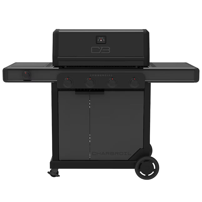 Charbroil Commercial Series Grill and Griddle Combo Grey/Black 4-Burner Infrared Natural Gas/Liquid Propane 463264024 - Open Box