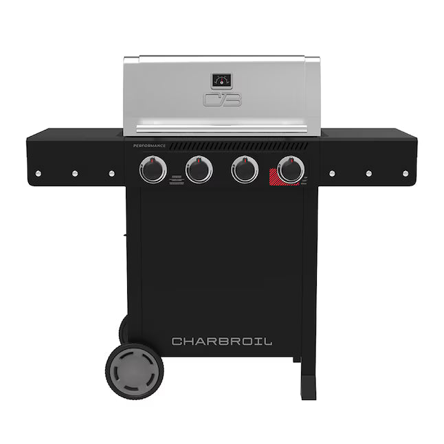 Charbroil Performance Series™ 4 Burner Cart Gas Grill with Sear Burner in Black Stainless 463286225 - Scratch & Dent (Minor)