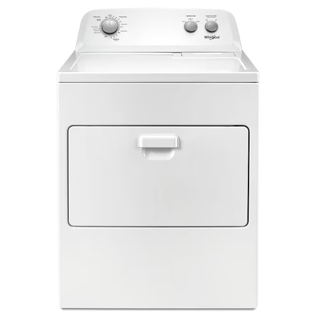Whirlpool White Top Load 3.8 Cu. Ft. Washer with Late Lid Lock WTW4655JW2 - Certified Refurbished and Whirlpool 7.0 cu. ft. Electric Dryer with Auto-Moisture Sensing WED4850HW - Certified Refurbished