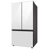 Pictures of Samsung Counter-Depth Beverage Center 24.0 cu ft 3-Door Smart Compatible French Door Refrigerator with Dual Ice Maker with Water Dispenser and Door within Door ENERGY STAR Certified in White Glass 251312SD1121 - RF24BB660012 - Scratch & Dent (Minor) - Neu Appliance Outlet - Discount Appliance Outlet in Austin, Tx