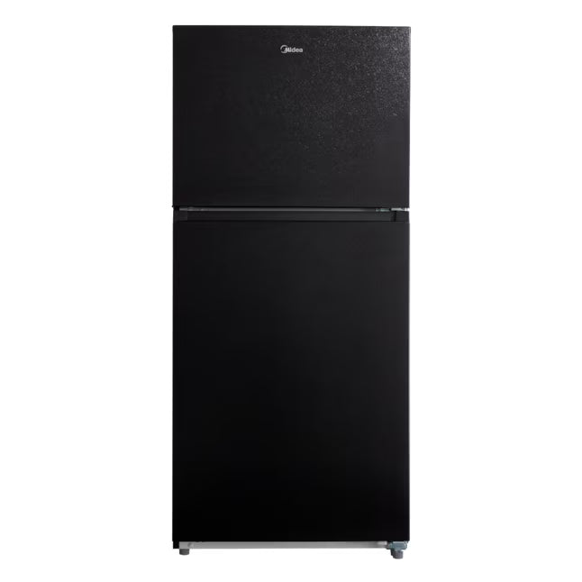 Midea 21 cu. ft. Garage Ready Top-Freezer Refrigerator in Black MRT21D3BBB - Scratch & Dent (Moderate)