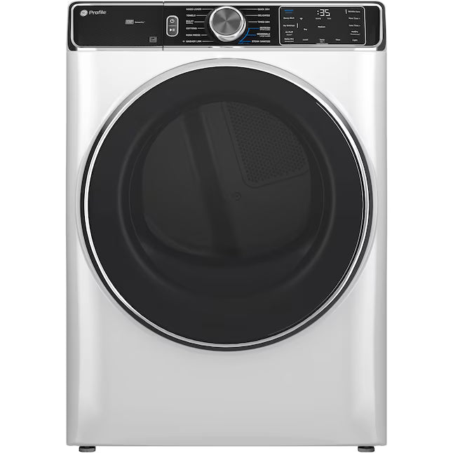 GE Profile™ 7.8 cu. ft. Capacity Smart Front Load Electric Dryer with Steam and Sanitize Cycle PFD87ESSVWW - Open Box