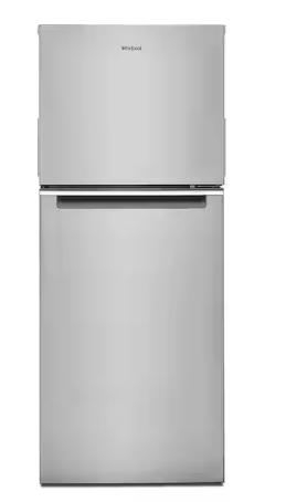 Whirlpool 24 in. 11.6 cu. ft. Top Freezer Refrigerator in Fingerprint Resistant Stainless Finish, Counter Depth 251318SD1384 - WRT112CZJZ - Scratch & Dent (Moderate)