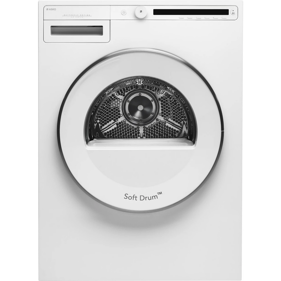 ASKO 24" 2.1 Capacity Washing Machine with Quattro Construction W2084W - Scratch & Dent (Moderate) and ASKO 24" Electric Dryer with 4.1 cu. ft. Capacity, Butterfly™ Drying System, and Soft Drum™ Technology T208VW - Scratch & Dent (Moderate)
