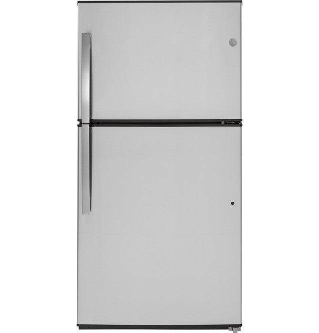 GE® ENERGY STAR® 21.1 Cu. Ft. Top-Freezer Refrigerator 31133SD127 - GTE21GSHSS - Scratch & Dent (Major)