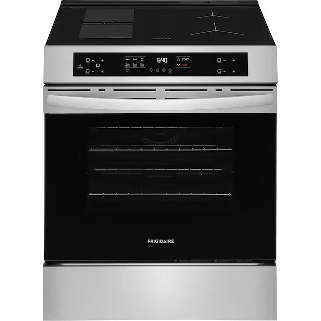 Frigidaire 4 Burners 5.3-cu ft, Air Fry Convection Oven Slide-In Single Induction Range in Stainless Steel 3SD1036 - FCFI3082BS - Scratch & Dent (Minor)