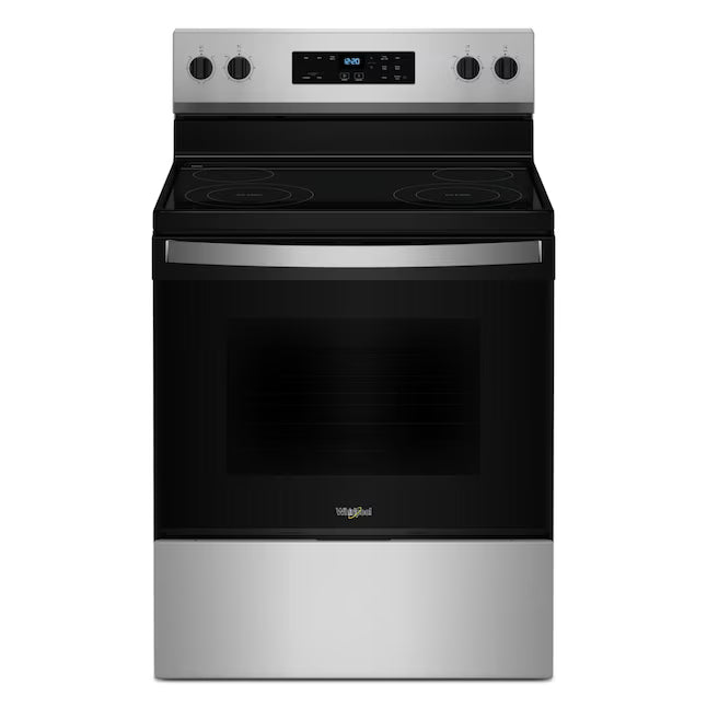 Whirlpool Stainless Steel Electric 30 Inch Range with No Preheat Mode WFES3030RS - Scratch & Dent (Minor)