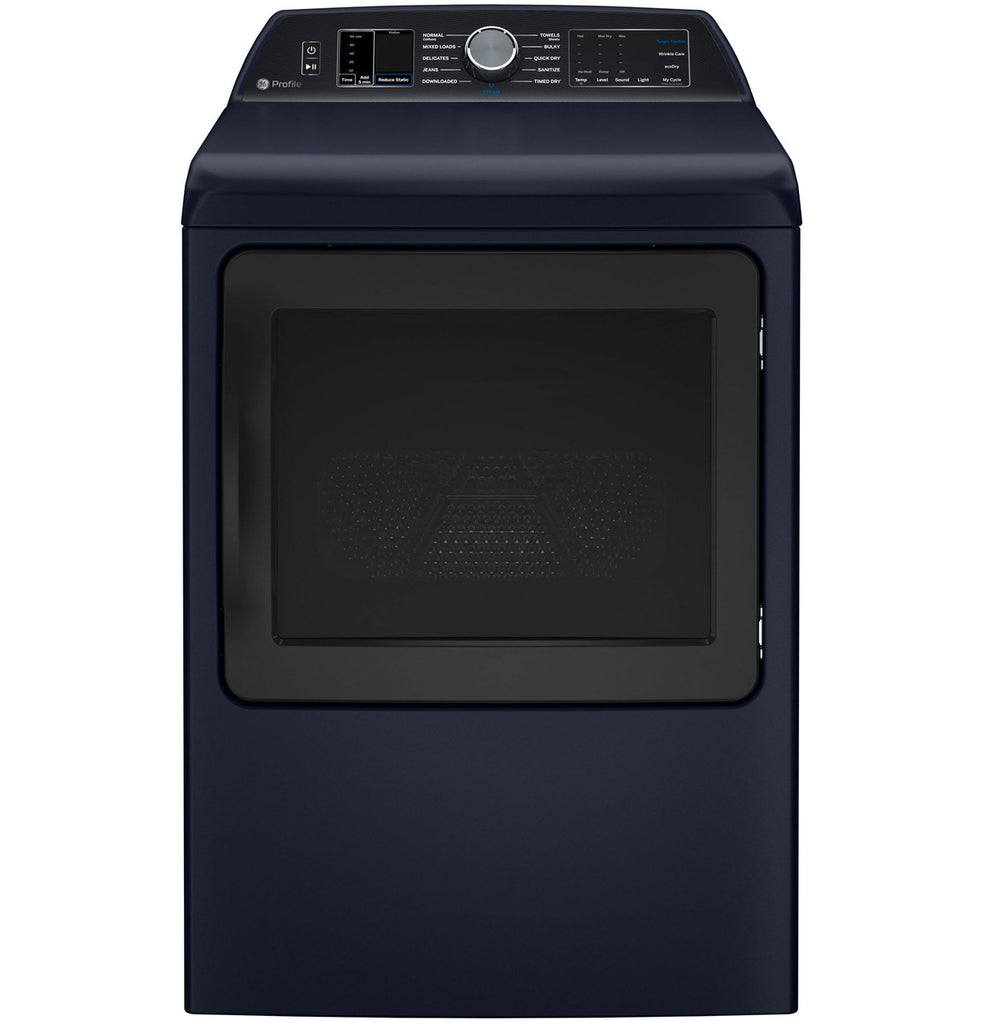 Pictures of GE Profile™ ENERGY STAR® 5.4 cu. ft. Capacity Washer with Smarter Wash Technology PTW800BPWRS - New in Box and GE Profile™ ENERGY STAR® 7.3 cu. ft. Capacity Smart Electric Dryer with Steam and Washer Link GE9871E - PTD80EBPTRS - New in Box - Neu Appliance Outlet - Discount Appliance Outlet in Austin, Tx