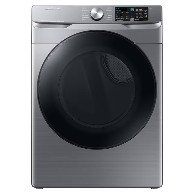 Samsung 4.5 cu. ft. Large Capacity Smart Front Load Washer with Super Speed Wash in Platinum WF45B6300AP - Scratch & Dent (Minor) and Samsung 7.5 cu. ft. Front Load Electric Dryer with Steam 16272 - DVE45B6300P - Scratch & Dent (Minor)