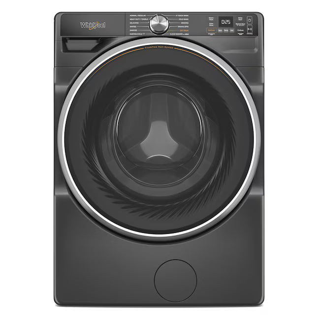 Whirlpool 7.4-cu ft Stackable Vented Gas Dryer with Steam Cycle in Volcano Black 31134SD185 - WGD6720RU - Open Box