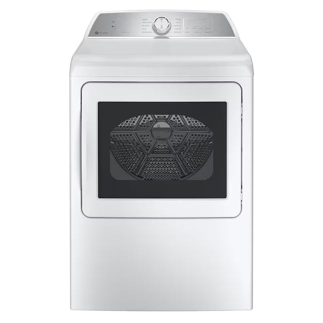 GE Profile™ ENERGY STAR® 5.0 cu. ft. Capacity Washer with Smarter Wash Technology PTW600BSRWS - New in Box and GE Profile™ ENERGY STAR® 7.4 cu. ft. Capacity Electric Dryer with Sanitize Cycle 16229 - PTD60EBSRWS - Scratch & Dent (Moderate)