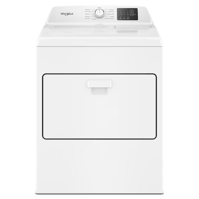 Whirlpool 4.2-4.3 Cu. Ft. Top Load Washer with 2-in-1 Removable Agitator and Soft Close Glass Lid WTW4307SW - Scratch & Dent (Minor) and Whirlpool 7.0 cu. ft. Electric Dryer with Adaptive Dry and Wrinkle Shield™ Option WED4307SW - Open Box