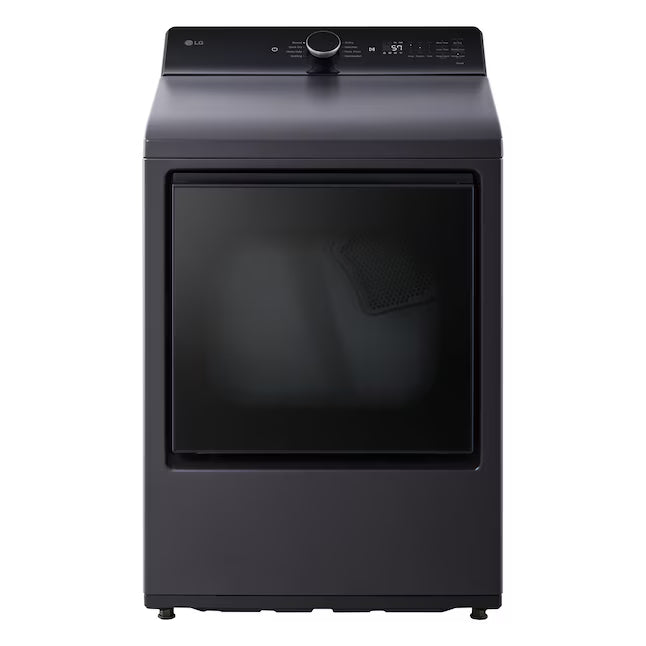 LG 7.3-cu ft Vented Gas Dryer in Matte Black DLG8401BE - Scratch & Dent (Minor)