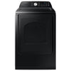 Samsung 5.0 cu. ft. Capacity Top Load Washer with Active WaterJet in Brushed Black WA50R5200AV - Certified Refurbished and Samsung Brushed Black 7.4 cu. ft. Smart Electric Dryer with Sensor Dry 16114 - DVE47CG3500V - New in Box
