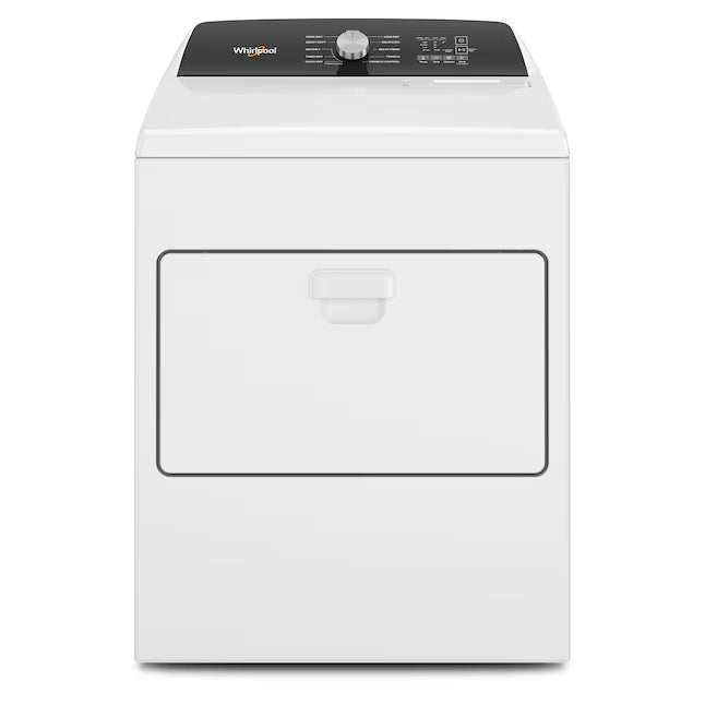 Whirlpool White Top Load 4.6 Cu. Ft. Washer with Built-In Faucet WTW5010LW - Scratch & Dent (Minor) and Whirlpool White Electric 7.0 Cu. Ft. Dryer with Moisture Sensing 16201 - WED5010LW - Scratch and Dent (Minor)