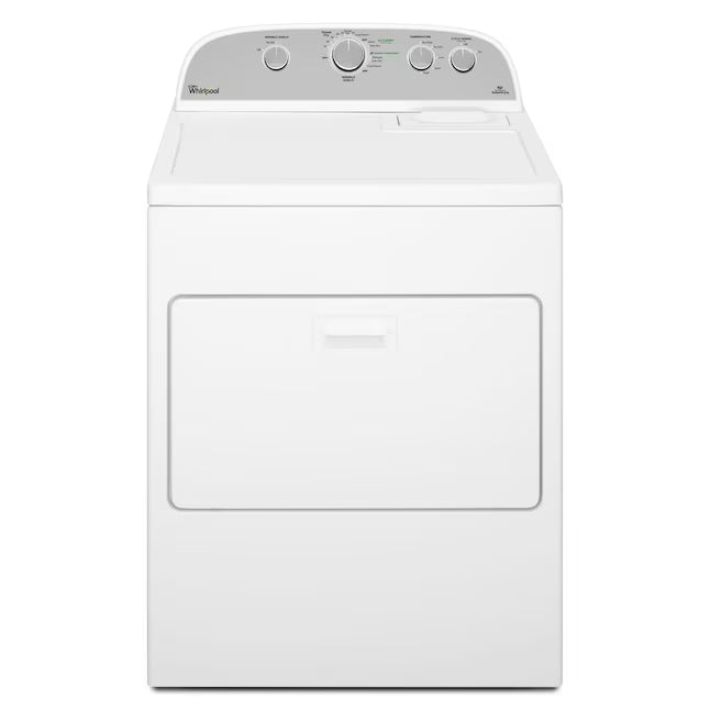 Whirlpool Top Load 3.8 Cu. Ft. Washer with Removable Agitator in White WTW4957PW - Certified Refurbished and Whirlpool 7-cu ft Electric Dryer in White WED5000DW - Certified Refurbished
