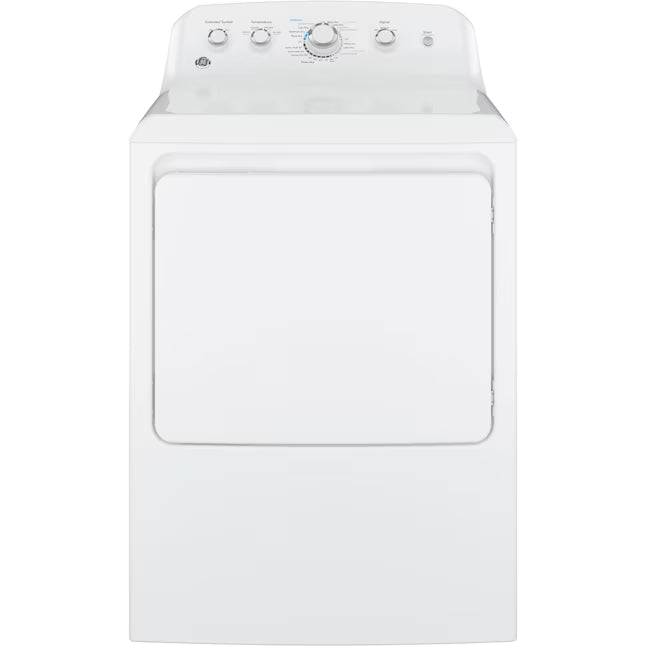 GE White Electric 7.2 Cu. Ft. Dryer with Aluminized Alloy Drum GTD42EASJWW - Certified Refurbished