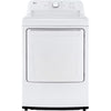 LG 4.3 cu. ft. Ultra Large Capacity Top Load Washer with 4-Way™ Agitator WT7005CW - Certified Refurbished and LG 7.3 Cu. Ft. Electric Rear Control Ultra Large Capacity Dryer with Sensor Dry 16082 - DLE6100W - Scratch & Dent (Minor)