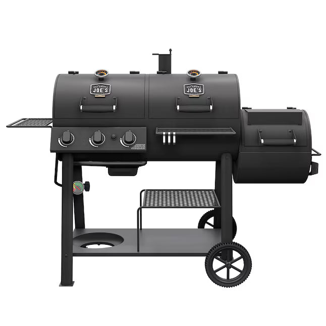 Oklahoma Joe's Canyon Black Liquid Propane and Charcoal Combo Grill 6SD140 - 24203004 - Scratch & Dent (Minor)