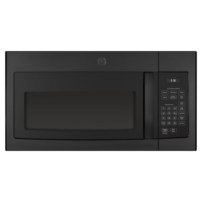 GE Over-The-Range 1.6 Cu. Ft. Microwave Oven with Turntable On/Off and Auto/Time Defrost  JVM3160DFBB - New in Box
