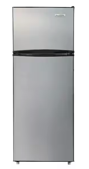 Frigidaire 7.5 cu. ft. Mini Refrigerator with Top Freezer in Stainless Look SA632 - EFR780-6COM - Open Box