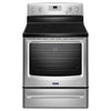 Pictures of Maytag Glass Top 5 Elements 6.2-cu ft Self-Cleaning Freestanding Electric Range in Stainless Steel 25139SD774 - MER8700DS - Neu Appliance Outlet - Discount Appliance Outlet in Austin, Tx