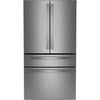 Pictures of GE Profile 28.7 cu. ft. 4-Door French Door Refrigerator in Stainless Steel with Dual-Dispense Autofill Pitcher 22136SD342 - PGE29BYTFS - Scratch & Dent (Moderate) - Neu Appliance Outlet - Discount Appliance Outlet in Austin, Tx