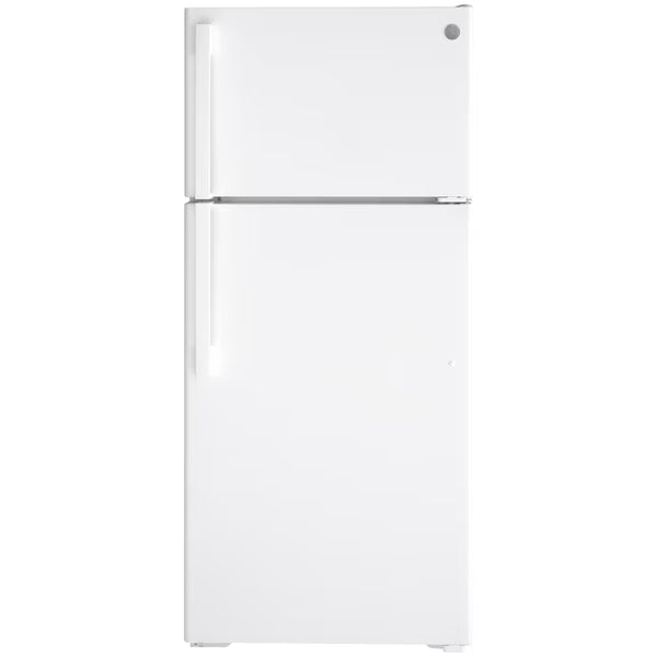 GE® 16.6 Cu. Ft. Top-Freezer Refrigerator in White GE9910 - GTS17DTNRWW - New In Box