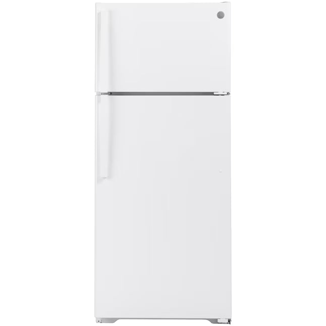 GE® 17.5 Cu. Ft. Top-Freezer Refrigerator in White GE9909 - GTS18HGNRWW - New In Box