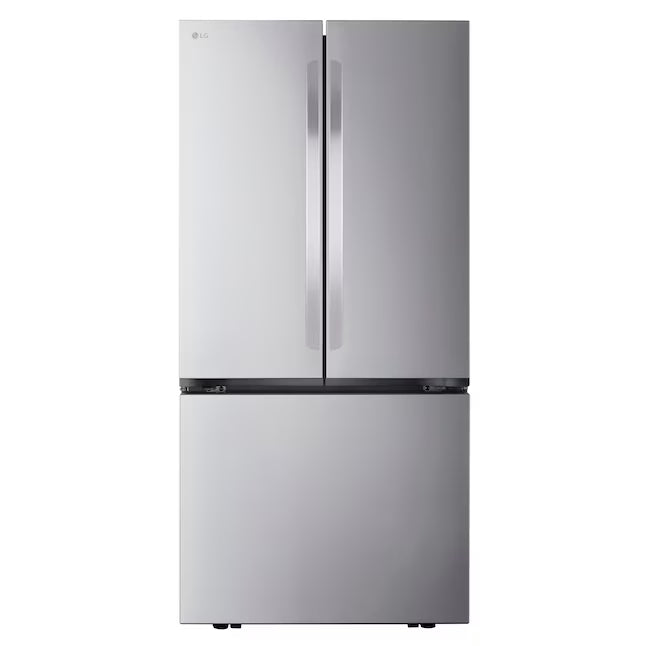 LG 33 in. W. 21 cu.ft. SMART Counter Depth MAX French Door Refrigerator with Ice Maker in PrintProof Stainless Steel 22133SD212 - LF21G6200S - Scratch & Dent (Moderate)