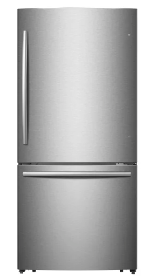 Mora 17.2 cu. ft. Counter Depth Bottom Freezer Refrigerator with LED Interior Lighting 30134SD205 - MRB172N6ASE - Scratch & Dent (Moderate)